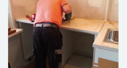 Сборка кухонного гарнитура. Купчино